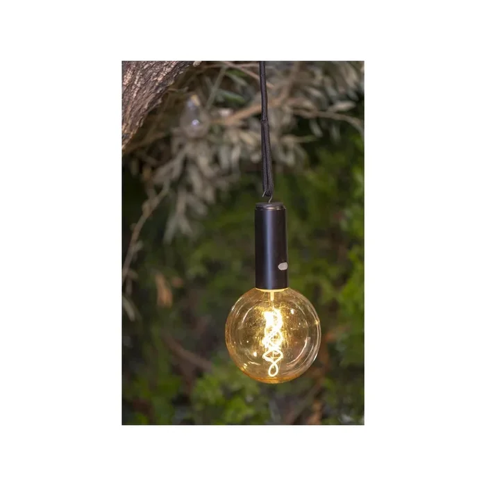 Edy Akkuleuchte G125 Birne magnetisch schwarz Indoor & Outdoor warmweiß