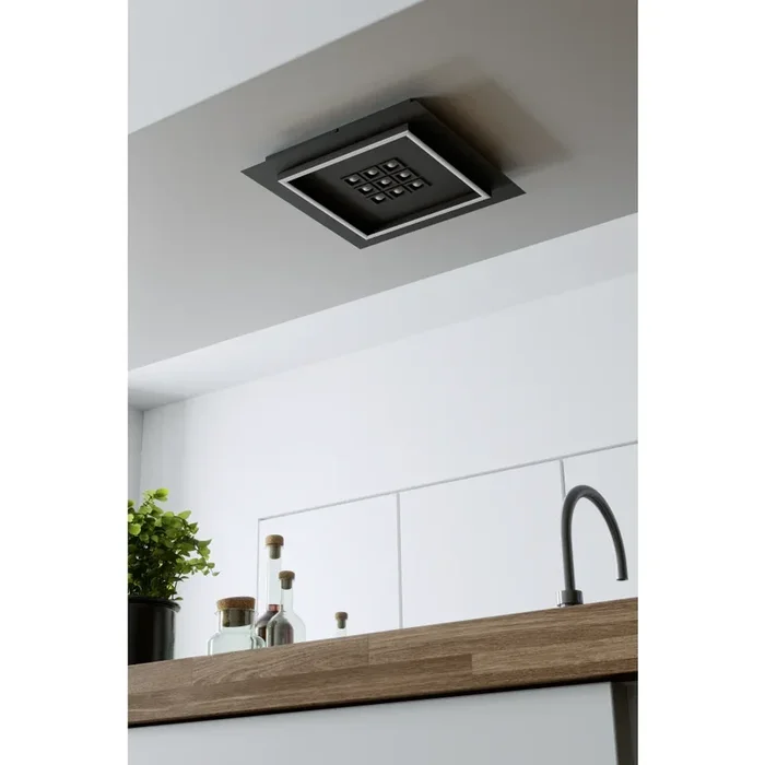 EGLO BALAZOTE Deckenleuchte LED Schwarz, Fernbedienung