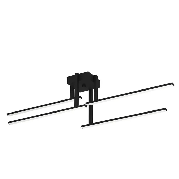 Eglo IPOLITTO Deckenleuchte LED Schwarz, 4-flammig