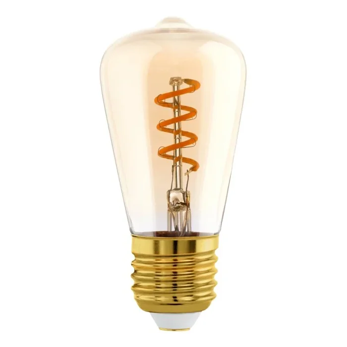 Eglo LED Spiral Filament Edison 4W = 15W E27 Gold 145lm extra warmweiß 2000K Dimmbar