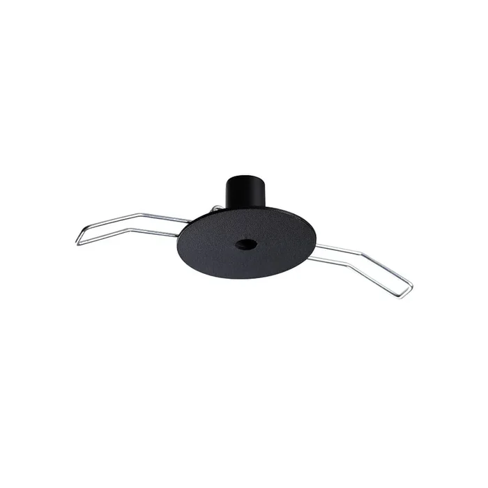 Einbau-Baldachin ROUND RECESSED, rund, � 4.5cm, 1-fach, mit Einbaufedern, schwarz