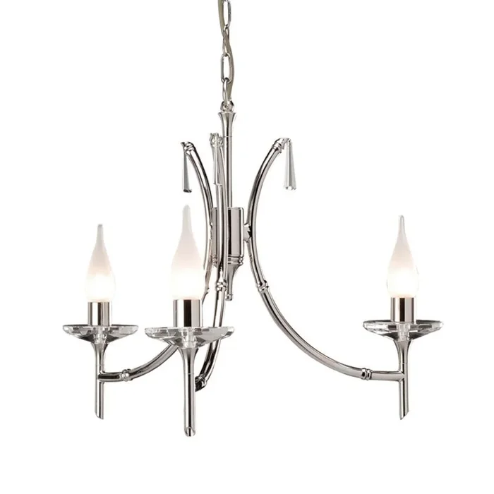 Elstead Lighting BRIGHTWELL BR3-NICKEL Kronleuchter 3x40W/G9