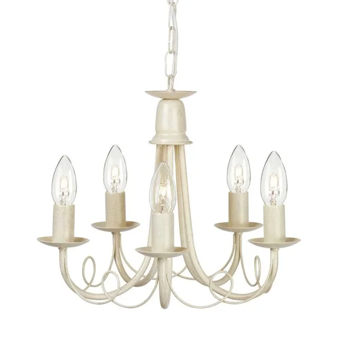 Elstead Lighting MINSTER MN5-IV-GOLD Kronleuchter 5x60W/E14