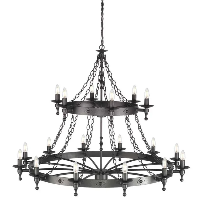 Elstead Lighting WARWICK WR18-GRAPHITE Kronleuchter 18x60W/E14