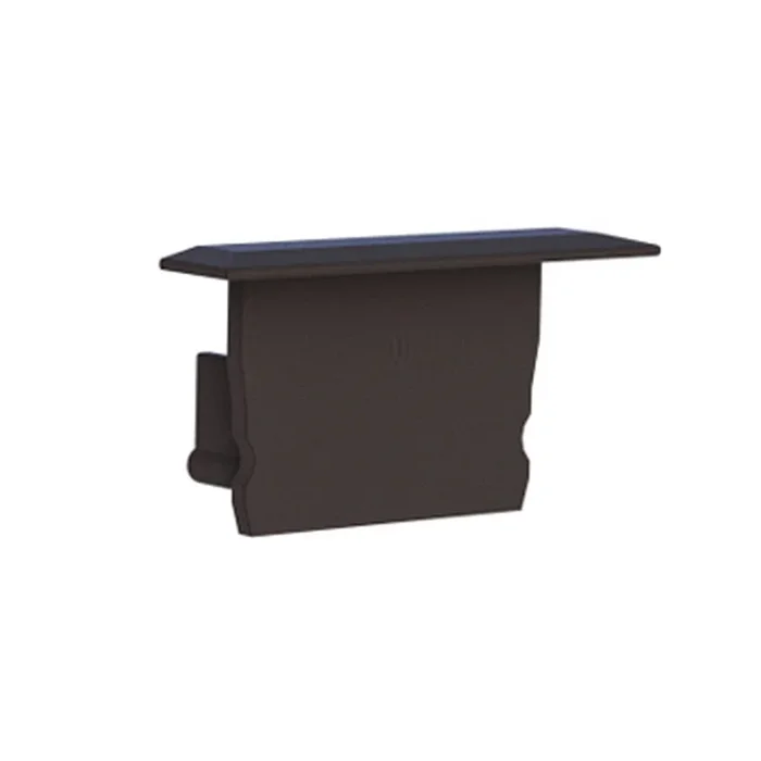 Endkappe f�r Radium Aluminium Fl�gel-Profil SMALL WING, Kunststoff, Schwarz