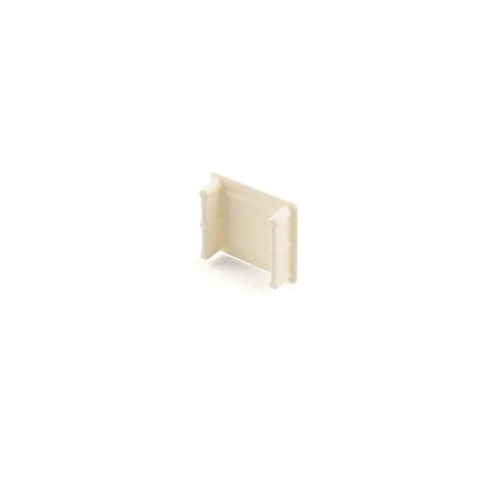 Endkappe / Verbindungsst�ck f�r Einbau-Montageprofil / Trafoprofil PLANO, 2 St�ck, ABS-Kunststoff, wei�
