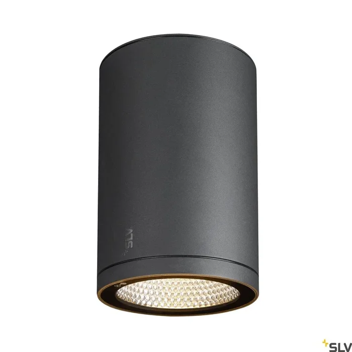 Enola Round L, Outdoor LED -plafondremlamp Anthraciet CCT 3000/4000K