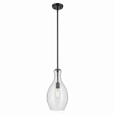 Everly One Light Pendant (42047BKCS)