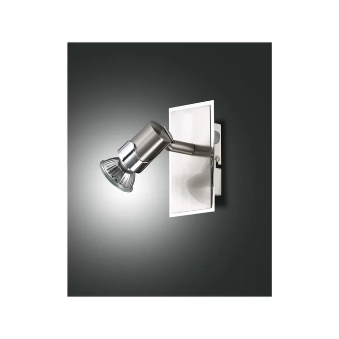 Fabas Luce Alice Spot 1-flammig mit Schalter nickel satiniert/chrom GU10 2554-81-178