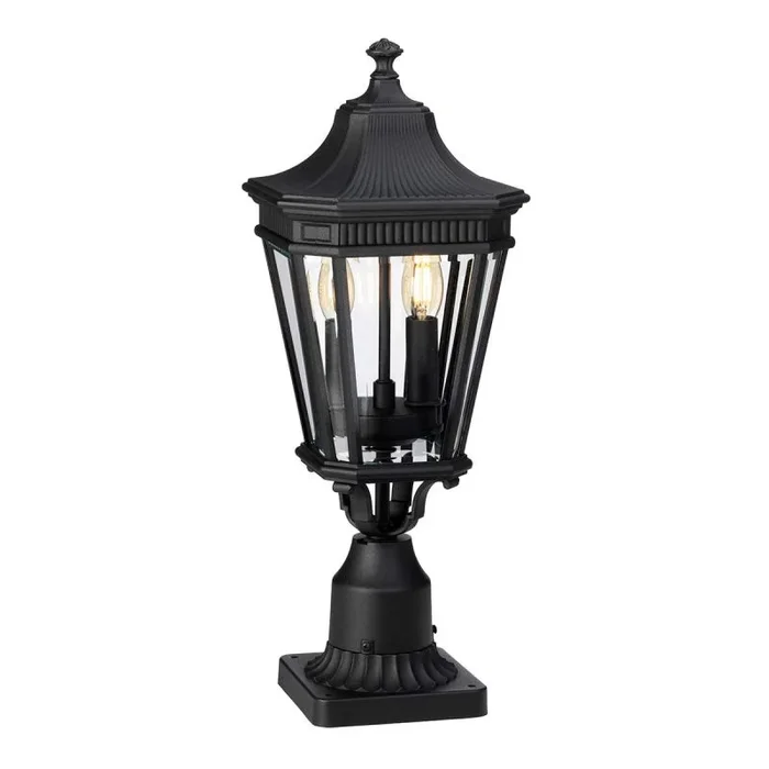 Feiss COTSWOLD LANE FE-COTSLN3-M-BK Stehlampe 2x60W/E14 IP44
