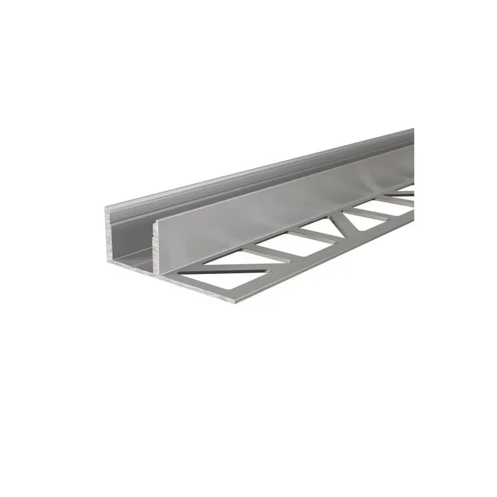 Fliesen-Profil EL-03-12 für 12 – 13,3 mm LED Stripes, Silber, eloxiert, 1250 mm