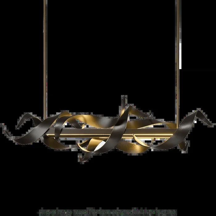 Folio LED Pendant – Modern Brass