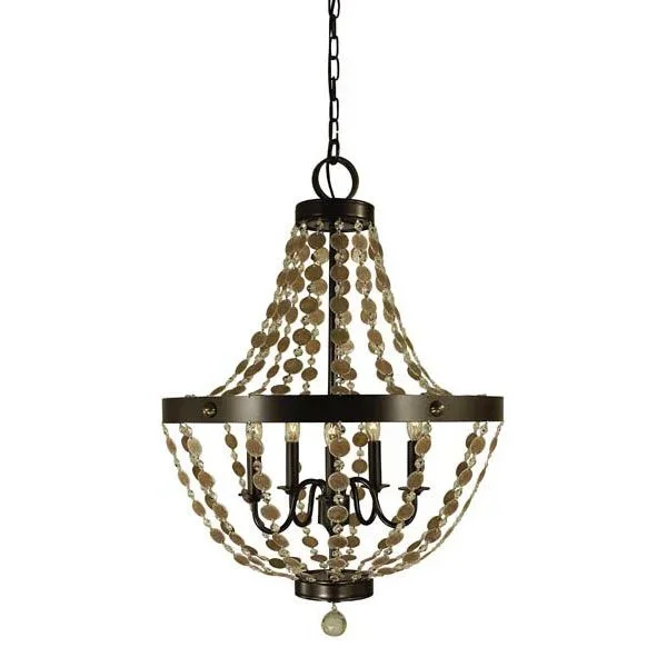 Framburg 4485 Naomi 5-Light Dining Chandelier