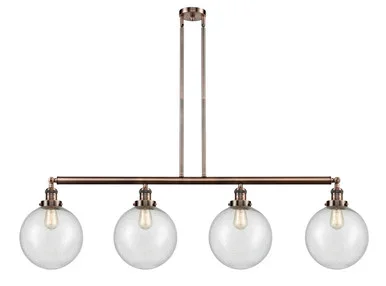 Franklin Restoration Four Light Island Pendant (214-AC-G204-10)