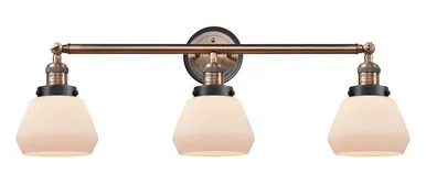 Franklin Restoration Three Light Bath Vanity (205AC-BPBK-HRBK-G171)