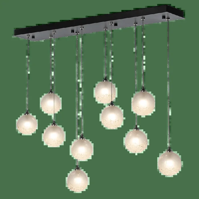Fritz Globe 10-Light Pendant – Black
