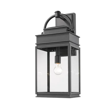 Fulton One Light Outdoor Wall Mount (AC8240BK)