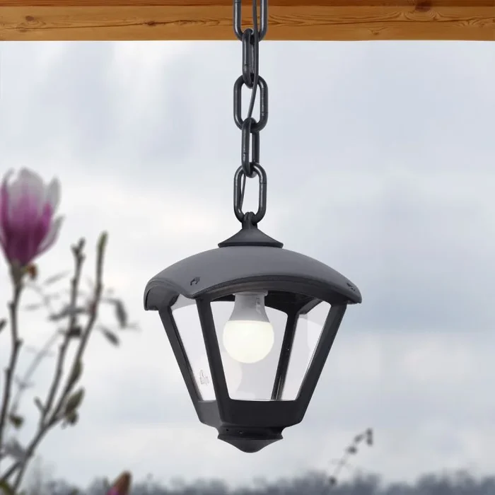 Fumagalli Sicar FMG-SICAR-DARIO-BLK Pendelleuchte 1x23W/E27 IP55