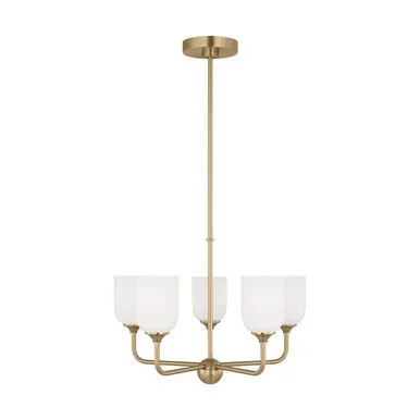 Generation Lighting Emile Five Light Chandelier in Satin Bronze – GLC1085SB