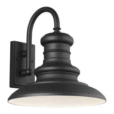 Generation Lighting Redding Station One Light Outdoor Wall Lantern in Textured Black – OL9004TXB/T