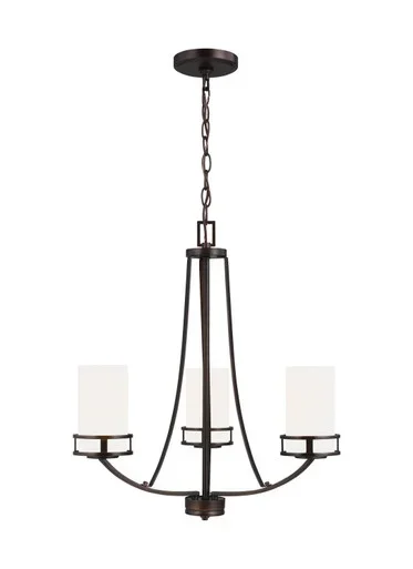 Generation Lighting Robie Three Light Chandelier in Bronze – 3121603EN3-710