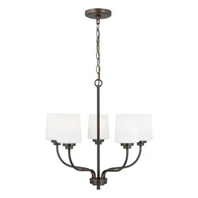 Generation Lighting Windom Five Light Chandelier in Bronze – 3102805-710