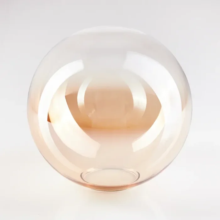 Glaslampenschirm Gastor Ersatzglas 15 cm Bernsteinfarben, Klar