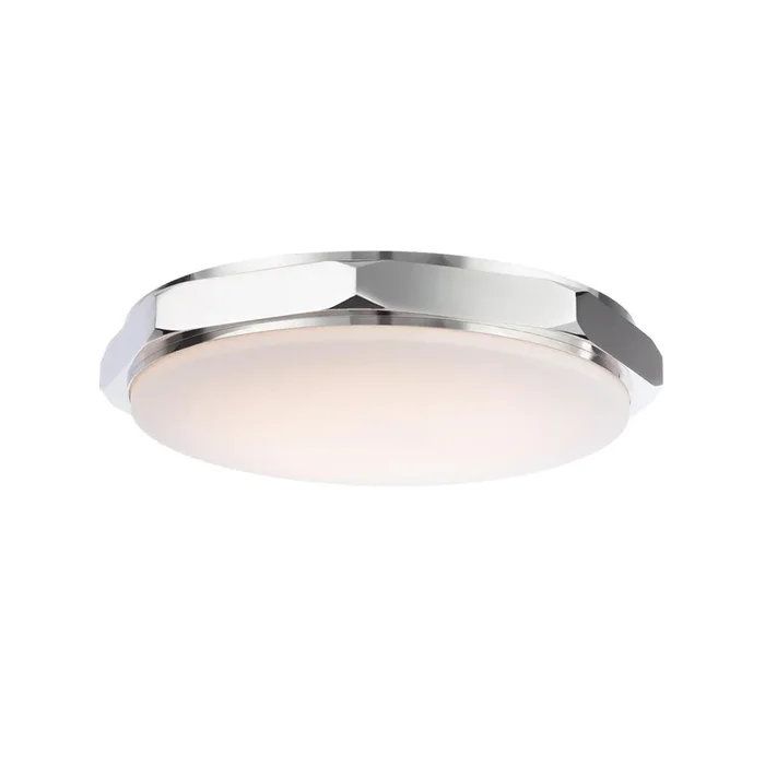 Grommet 16in LED Flush Mount 3-CCT 2700K-3000K-3500K Set to 3500K in Polished NickelFM-30216-35-PN