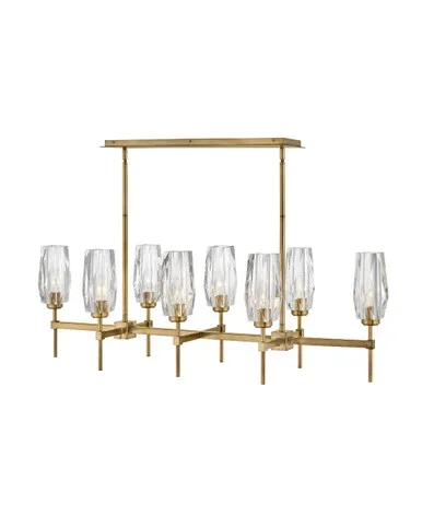Hinkley Ana LED Linear Chandelier in Heritage Brass – 38256HB