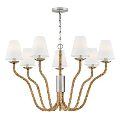 Hinkley Harwich LED Chandelier in Polished Nickel – 48445PN-NAT