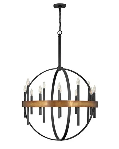 Hinkley Wells LED Chandelier in Weathered Brass – 3867WA