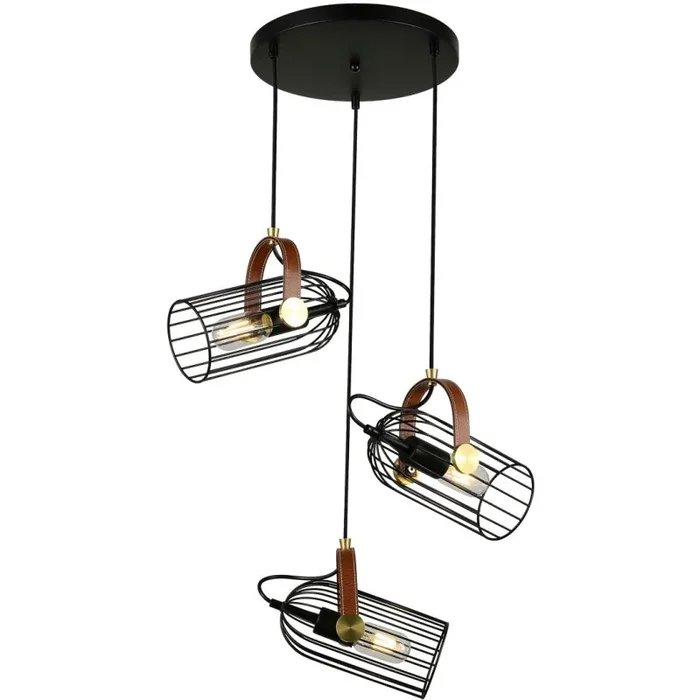 Italux ANTOIN PND-2445-3-BK Pendelleuchte 3x40W/E27 IP20
