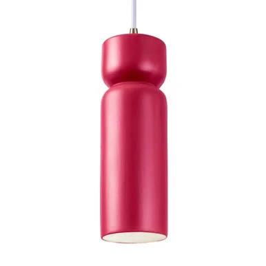 Justice Designs Radiance LED Pendant in Cerise – CER-6510-CRSE-ABRS-WTCD-LED1-700