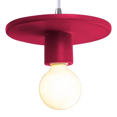 Justice Designs Radiance One Light Pendant in Cerise – CER-6320-CRSE-CROM-WTCD