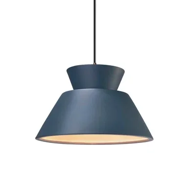 Justice Designs Radiance One Light Pendant in Midnight Sky – CER-6420-MID-DBRZ-BKCD