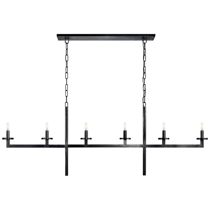 Kelly Wearstler Liaison Large Linear Chandelier in Bronze Ceiling Light W60″ x H22.5″KW 5203BZ