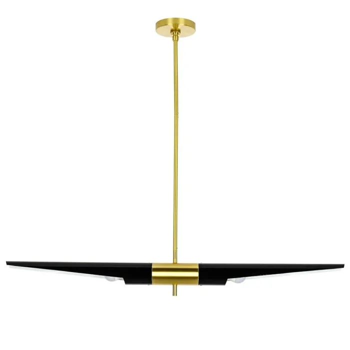 King Home APOLLO MD21419-2M.BLACK.GD Pendelleuchte 2x40W/E27 IP20