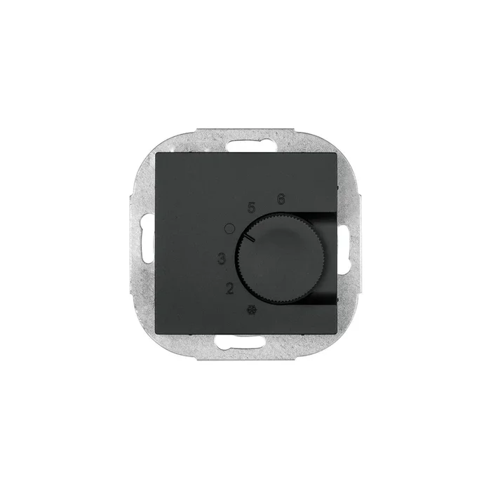 Kombi-Raumthermostat, Öffner, 10A(4A), +5° bis +30°, KLEIN K55® BBblack®, schwarz matt