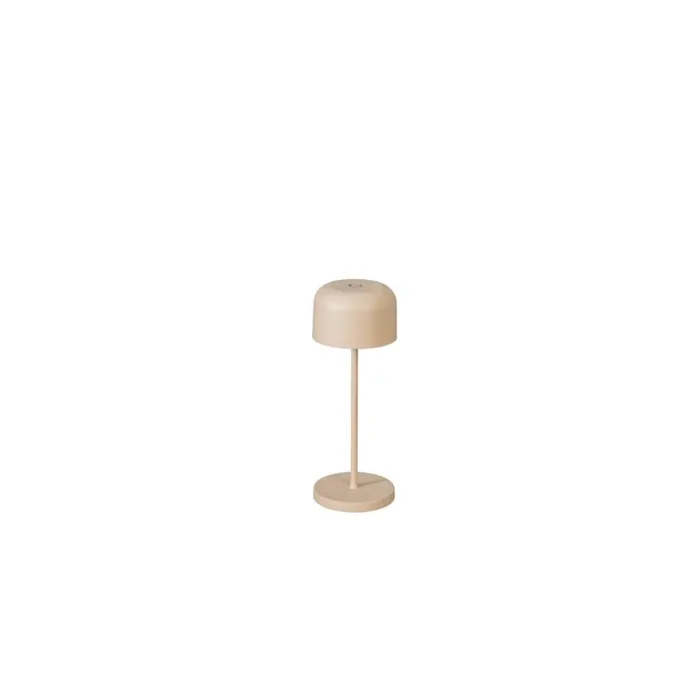 KonstSmide – Wiederaufladbare Tischlampe Lille mini Sandfarbe