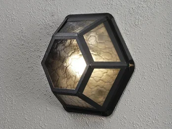 Konstsmide Außenleuchte CASTOR für Wand & Decke aus Aluminium, Höhe 30cm