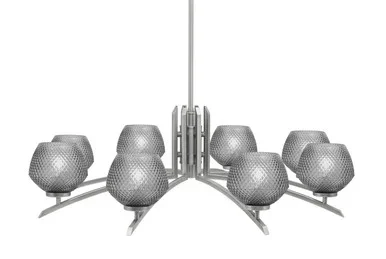 Kurve Eight Light Chandelier (3708-GP-4622)