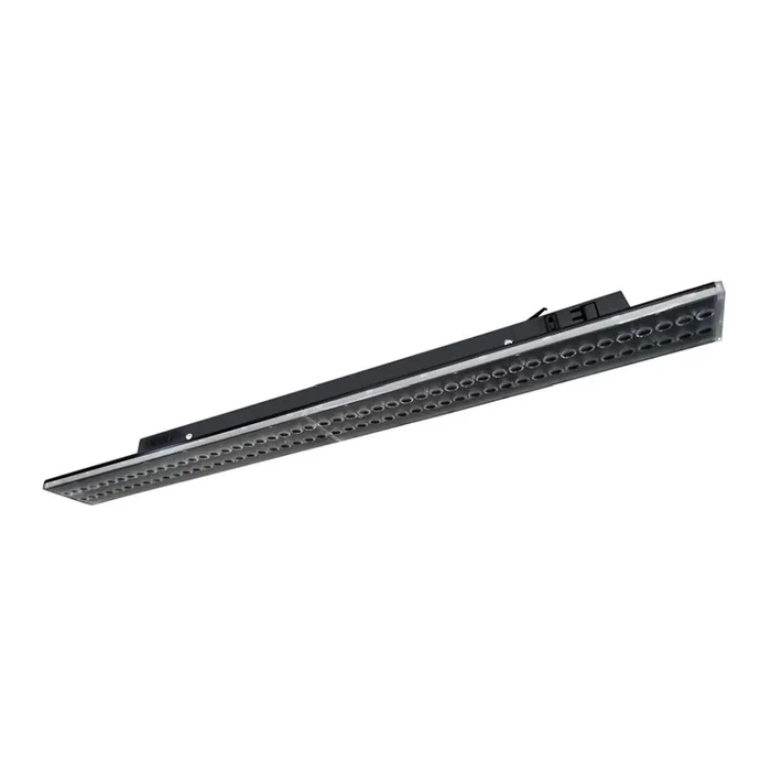 LED 3-Phasen Leuchte, 60cm, 90�, doppelt asymmetrisch, 24W, 3000K, 2550/3300lm, CRI< 90, IP20, IK02, Multipower, schwarz