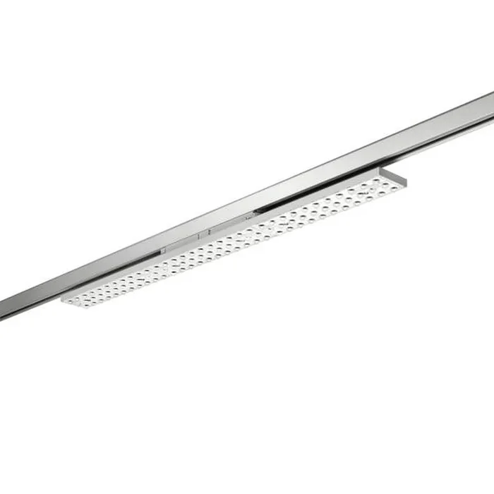 LED 3-Phasen Schienenstrahler BALI MAXI DA 72�/53�, 88cm, drehbar, schaltbar, 50W 4000K, silber