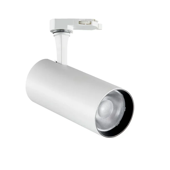 LED 3-Phasen-Schienenstrahler FOX 8W SMALL 1-10V, CRI >90, dimmbar 1-10V, verstellbar, 4000K 760lm 41�, wei�