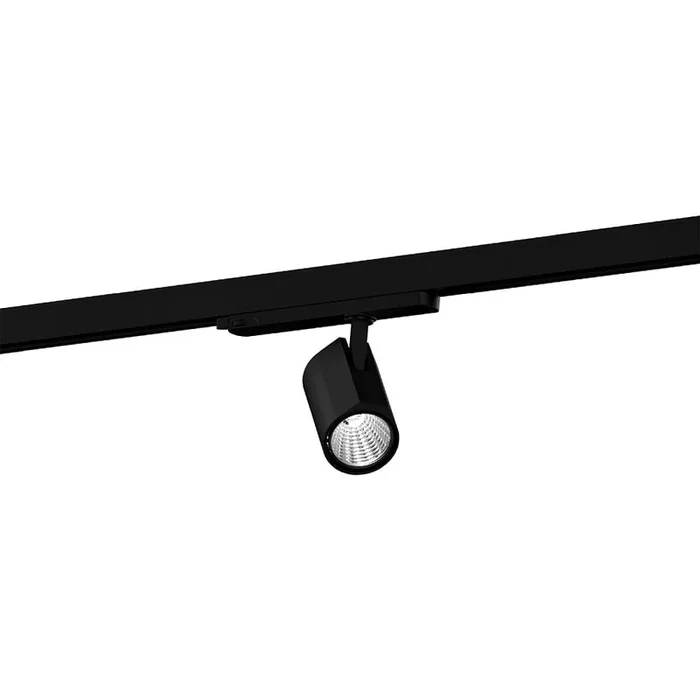 LED 3-Phasen Strahler CENO FORT ON TRACK 3-PHASE 1.0 LED, 1-flammig, 3000K 36W DALI CRI90, dreh-/schwenkbar, schwarz matt