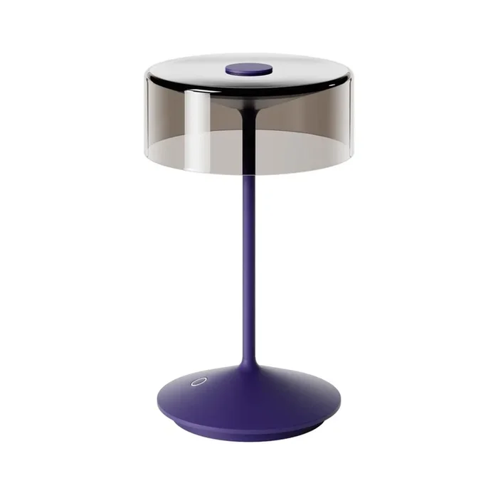 LED-Akkutischleuchte Numotion in Pflaumenblau 2,2W 171 lm Flex Mood 2200K-2700K mit Li-Ion Akku inkl. Easy-Connect Ladekabel IP54