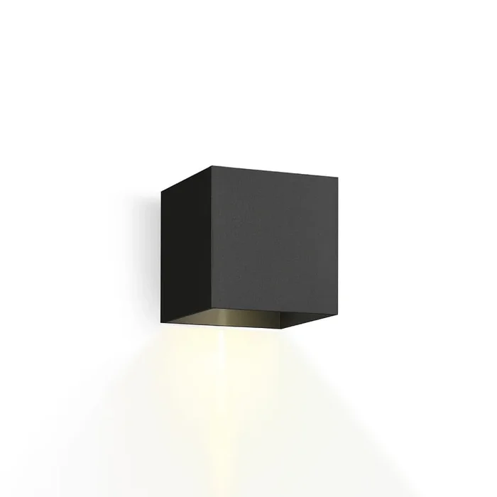 LED Au�enwandleuchte BOX 1.0, IP65, Up or Down, 6W 2700K 400lm, Winkel verstellbar, dimmbar, schwarz