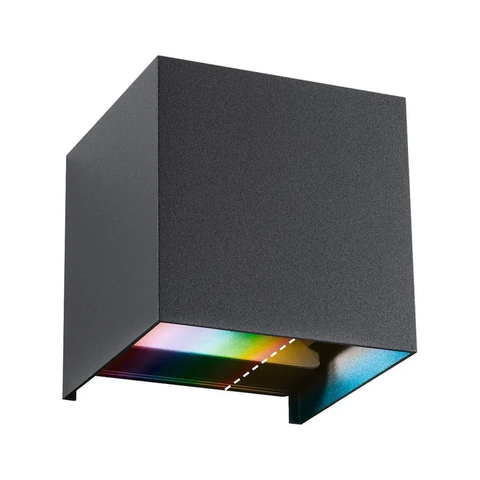 LED Au�enwandleuchte CYBO 2,5W, 2000-6500K, 150lm, IP44, rgbw, dimmbar Zigbee, anthrazit