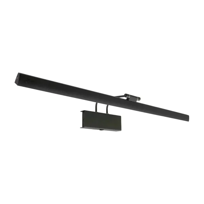 LED Bilderleuchte LITHO, 60cm, 9W 2200-4000K (CCT) 850lm, CRi >90, dimmbar, neigbar, Euro-Steckerkabel, schwarz matt