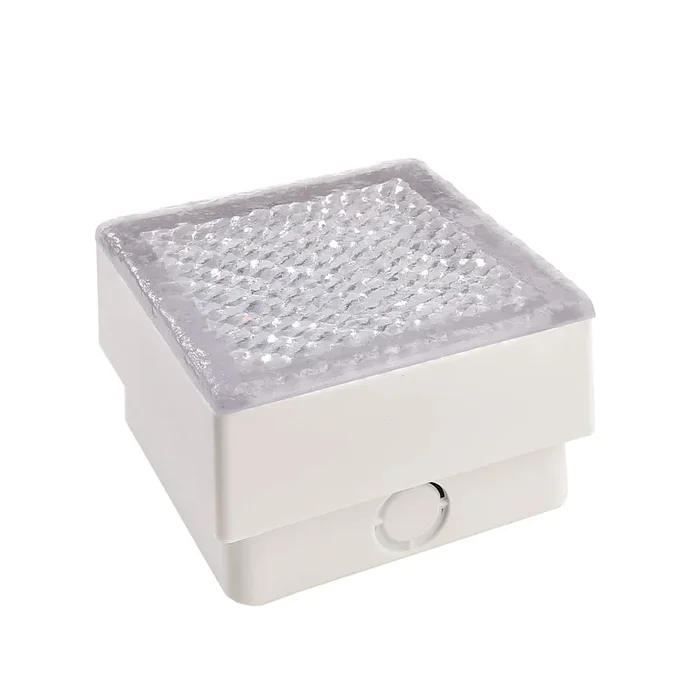 LED Bodeneinbauleuchte TABIT 100×100, 2,3W, 3000K, 120lm, IP67, transparent